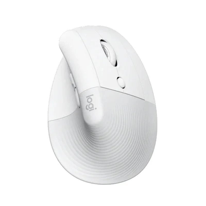 Logitech Lift Vertical Ergonomic W/L & BT Mouse - Pale Grey - Tashqila Logitech Lift Vertical Ergonomic W/L & BT Mouse - Pale Grey - Tashqila